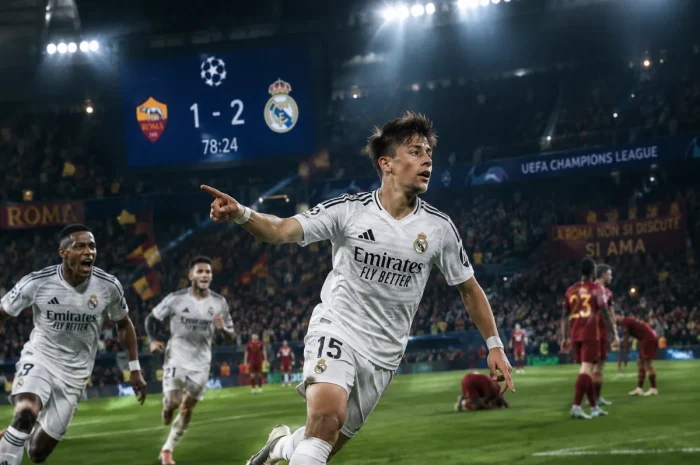 Arda Güler’den Roma’da 5 Dakikalık Resital: Madrid Geri Döndü