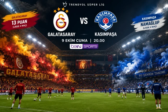 Galatasaray – Kasımpaşa Maçı: Saat, Kanal ve Kadro Detayları